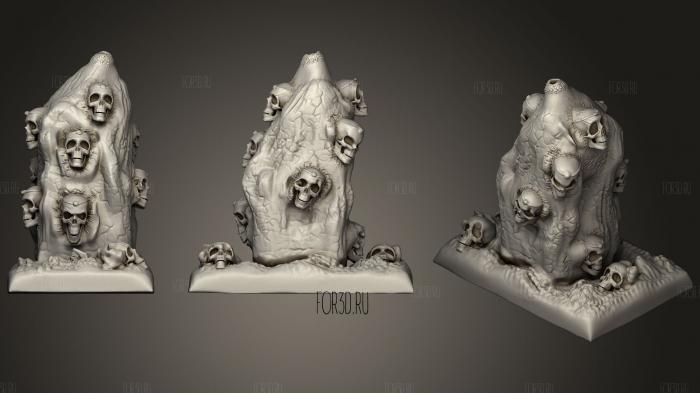 skull statue stl model for CNC